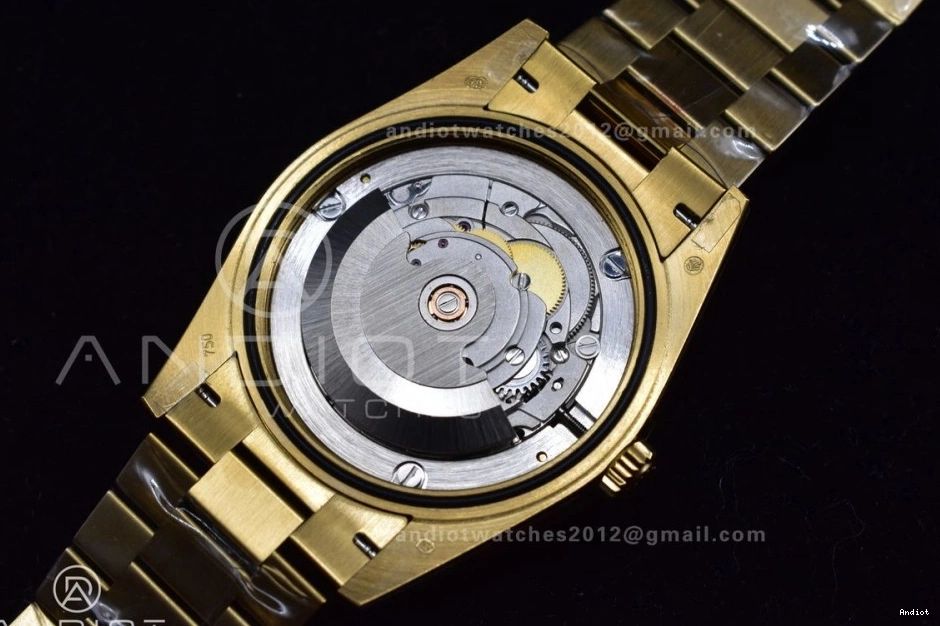 President Weight 904L V Stick YG Steel 731 YG 40 ZipUp Markers DayDate JDF on Gain Bracelet Dial A2836 0711
